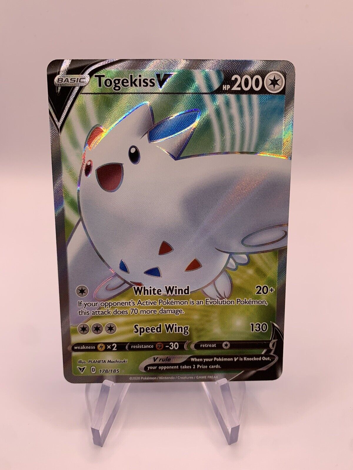 Pokemon Karte V Fullart Togekiss 178/185 Englisch