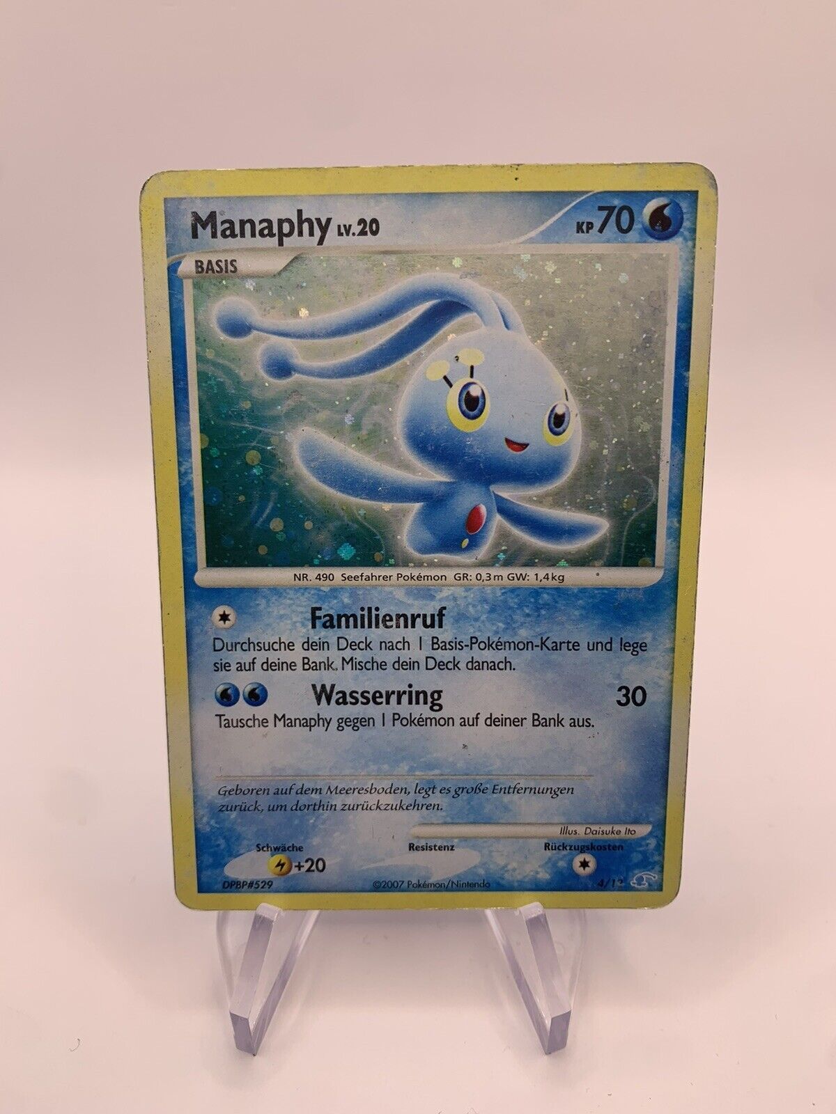 Pokemon Card Holo Manaphy 412 German