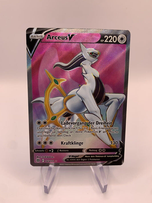 Pokemon Karte V Fullart Arceus 165/172 Deutsch