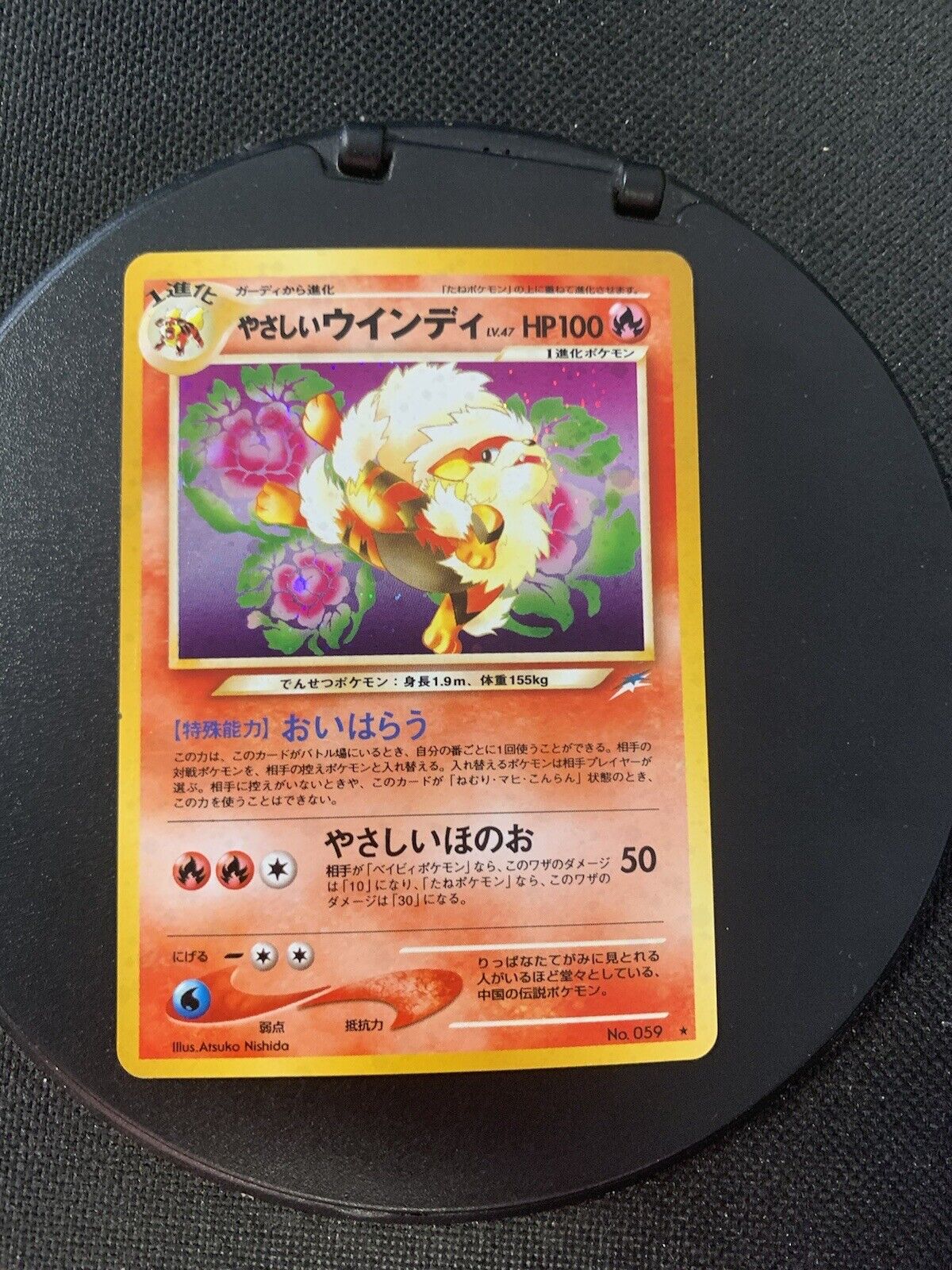 Pokemon Karte Holo Helles Arkani No.59 Japanisch