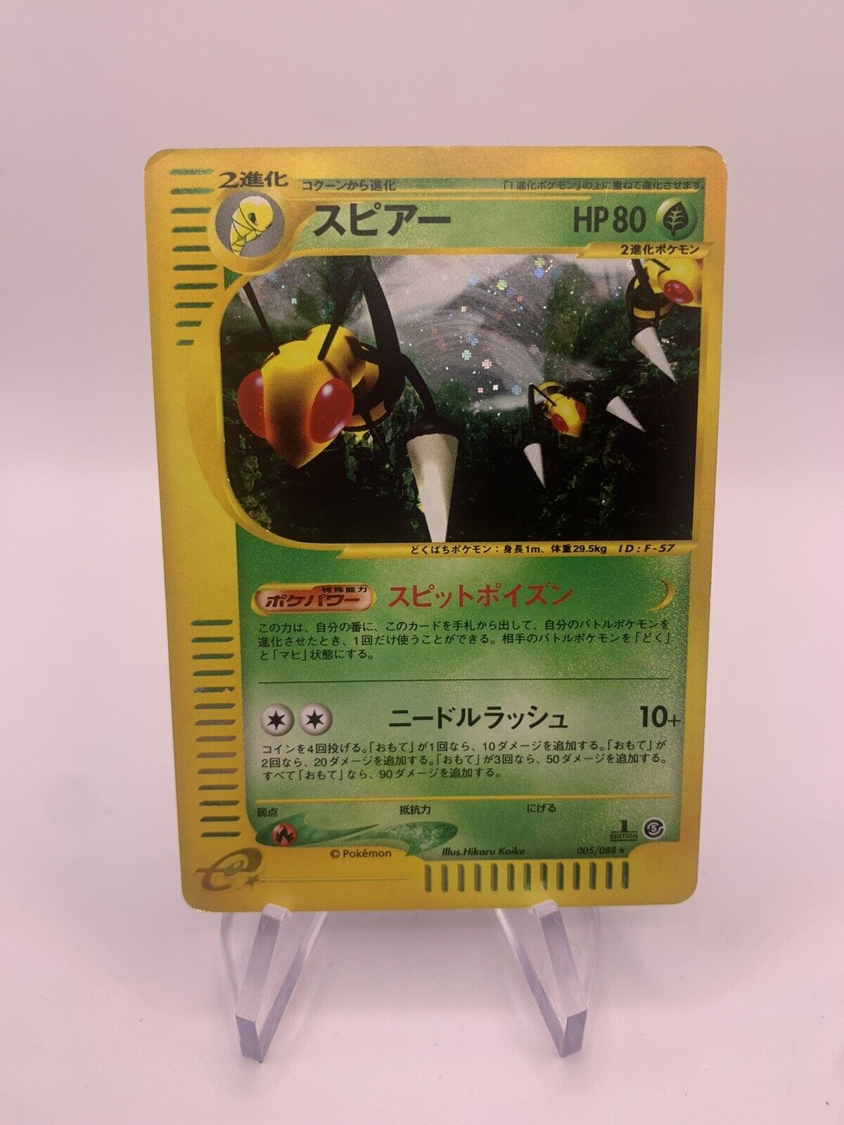 Pokemon Karte Holo Bibor 5/88 Japanisch