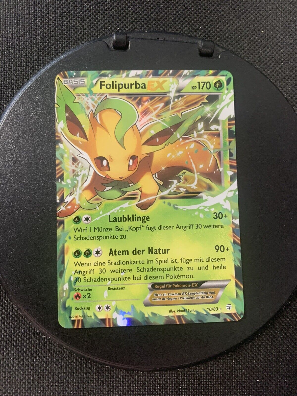 Pokemon Karte Ex Folipurba 10/83 Deutsch