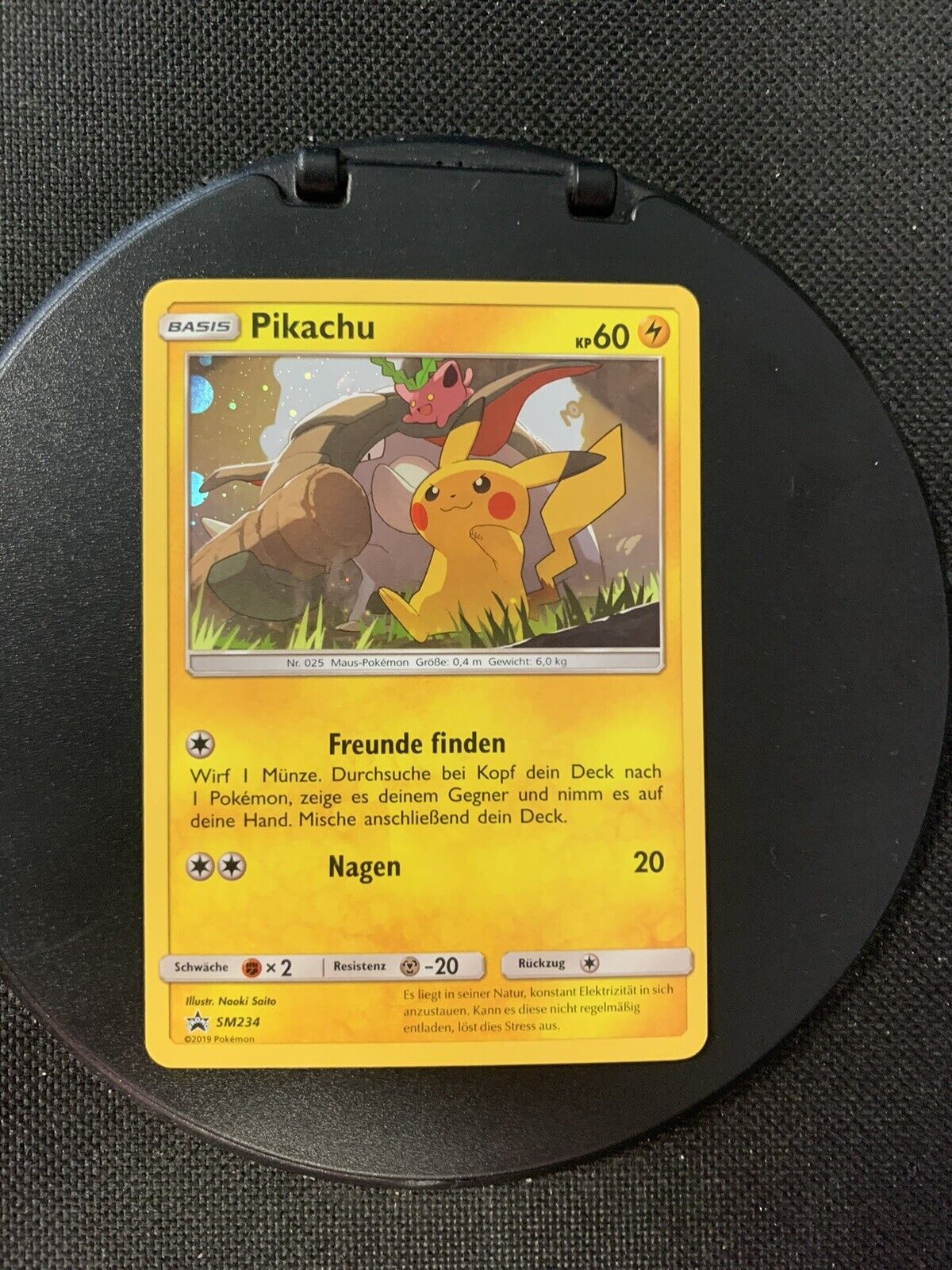 Pokemon Karte Holo Promo Pikachu SM234 Deutsch