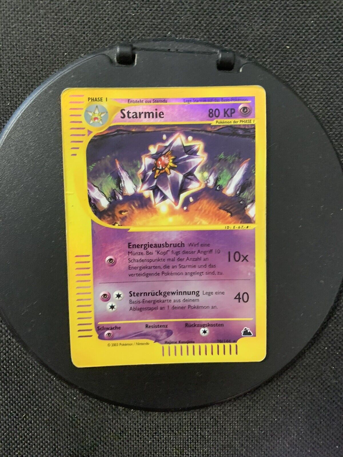 Pokemon Cards Reverse E-Series Starmie 30/144 German