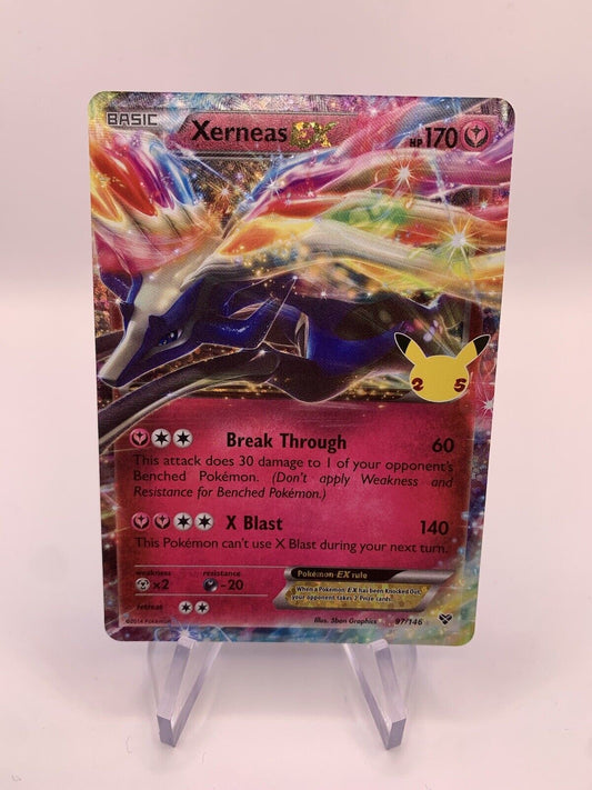 Pokemon Karte EX Celebration Xerneas 97/146 Englisch