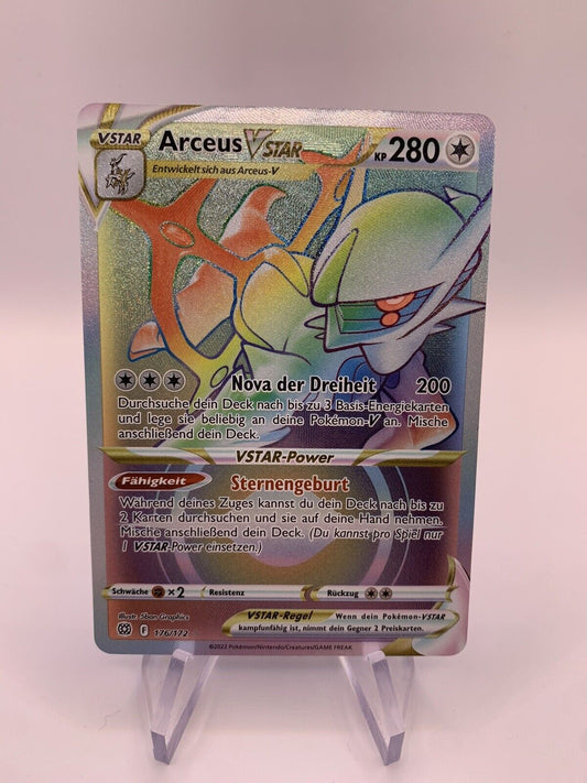 Pokemon Karte Vstar Rainbow Arceus 176/172 Deutsch