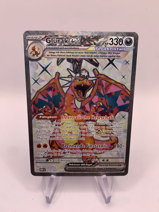 Pokemon Karte Ex Glurak 215/197 Deutsch