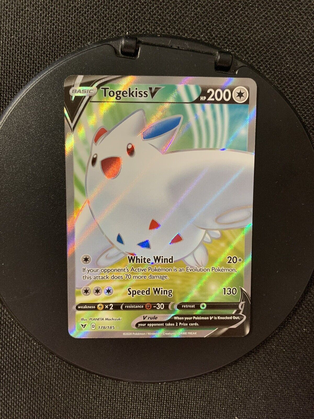 Pokemon Karte V Fullart Togekiss 178/185 Englisch