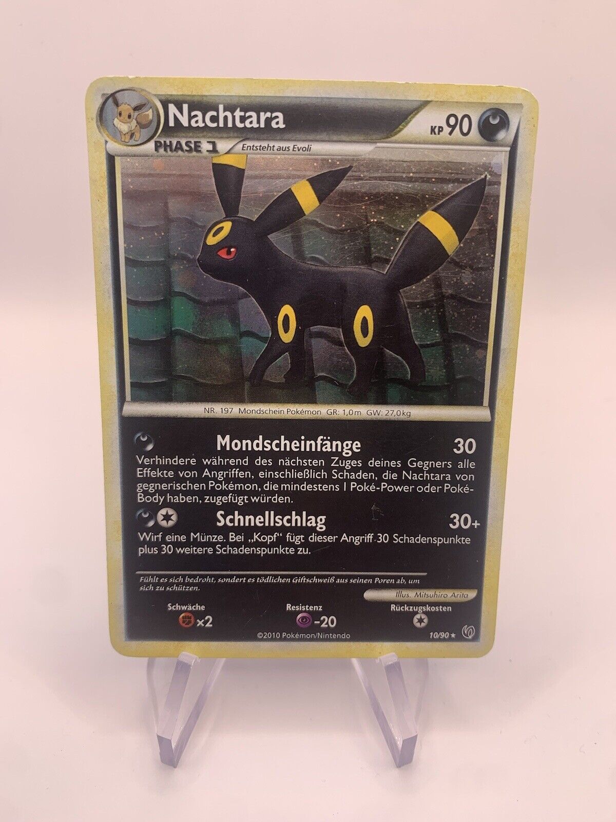 Pokemon Karte Holo Nachtara 10/90 Deutsch