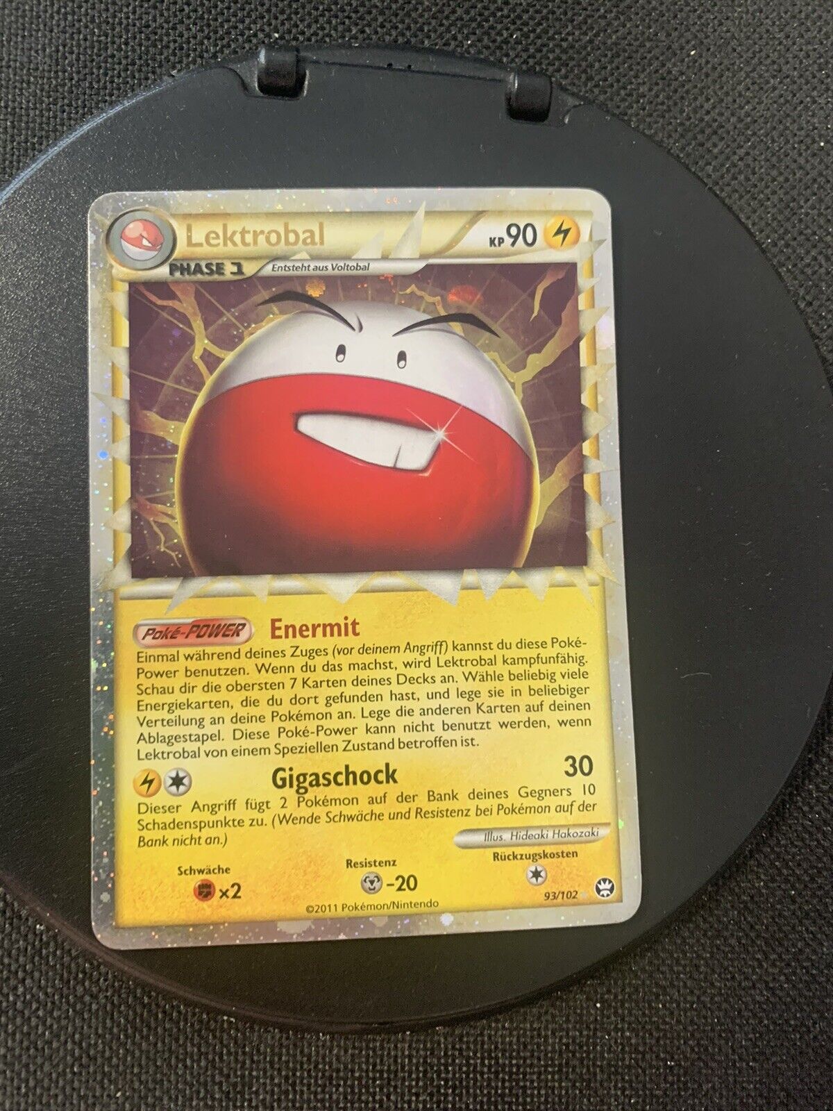 Pokemon Karte Prime Lektrobal 93/102 Deutsch