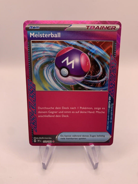 Pokemon Karte Trainer Meisterball 153/162 Deutsch