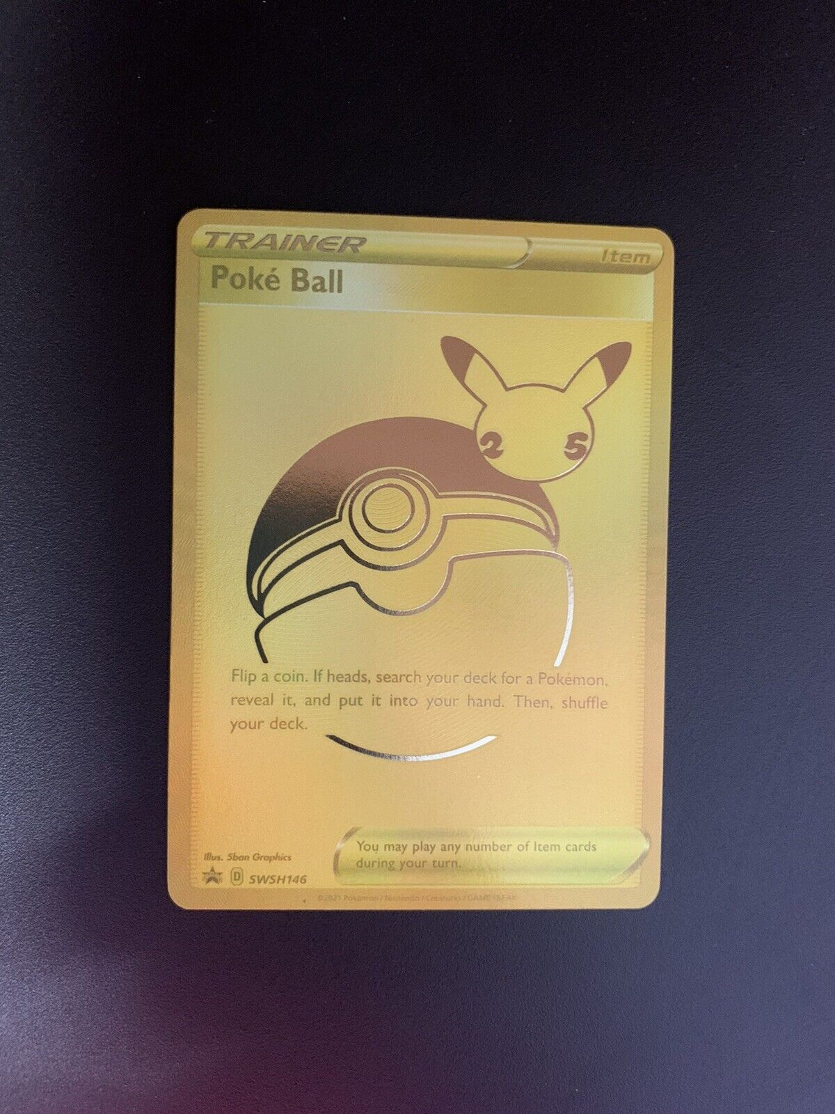 Pokemon Karte Gold Promo Pokeball SWSH146 Englisch