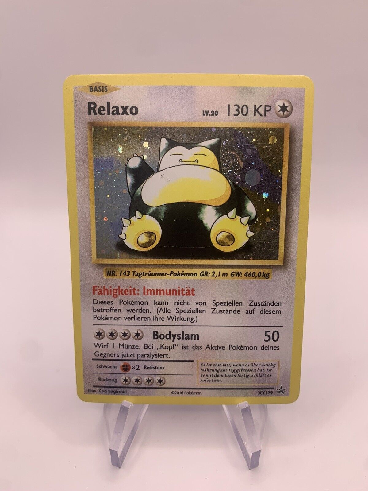 Pokemon Karte Promo Holo Relaxo XY179 Deutsch