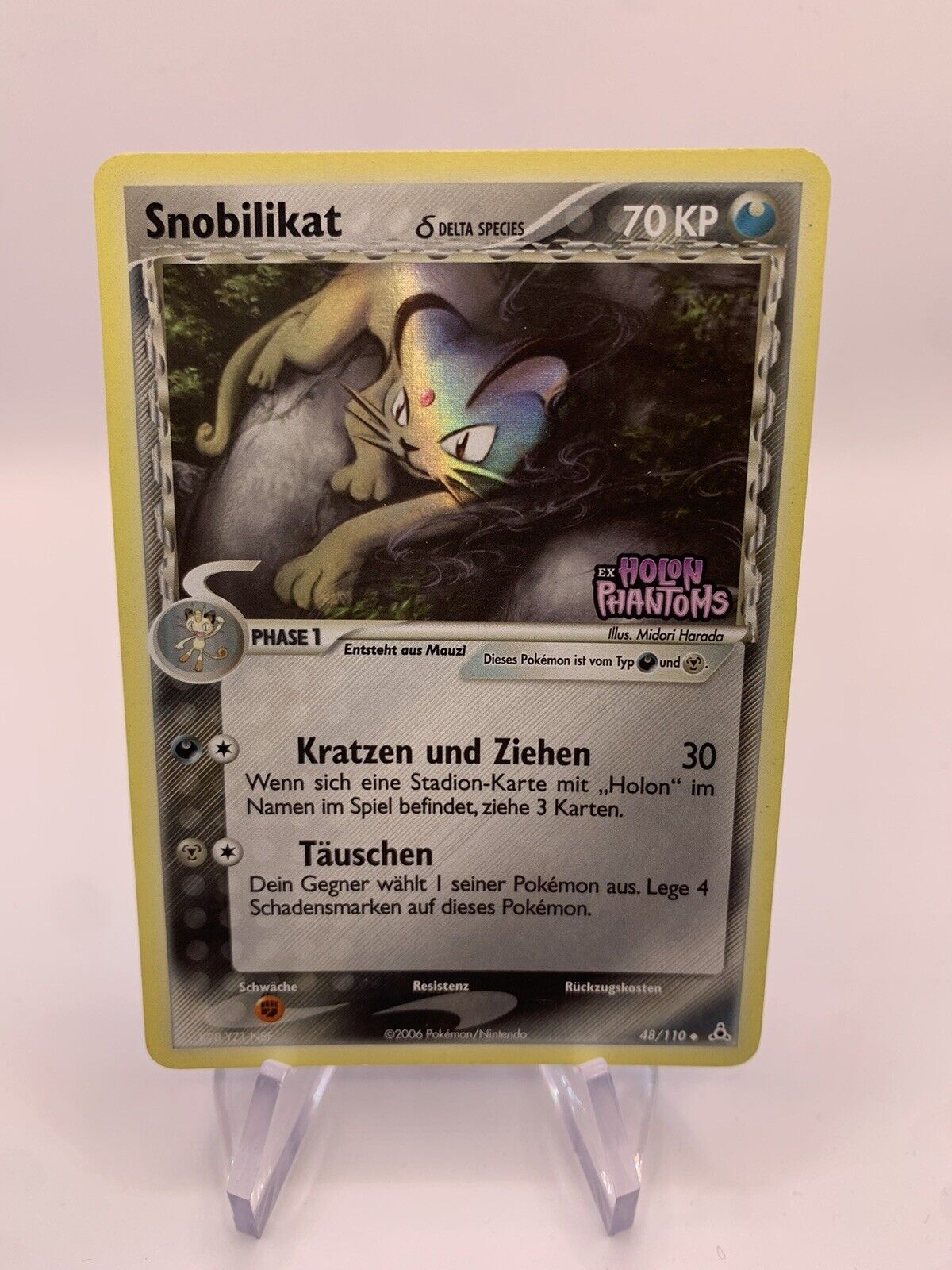 Pokemon Karte Reverse Delta Snobilikat 48/110 Deutsch