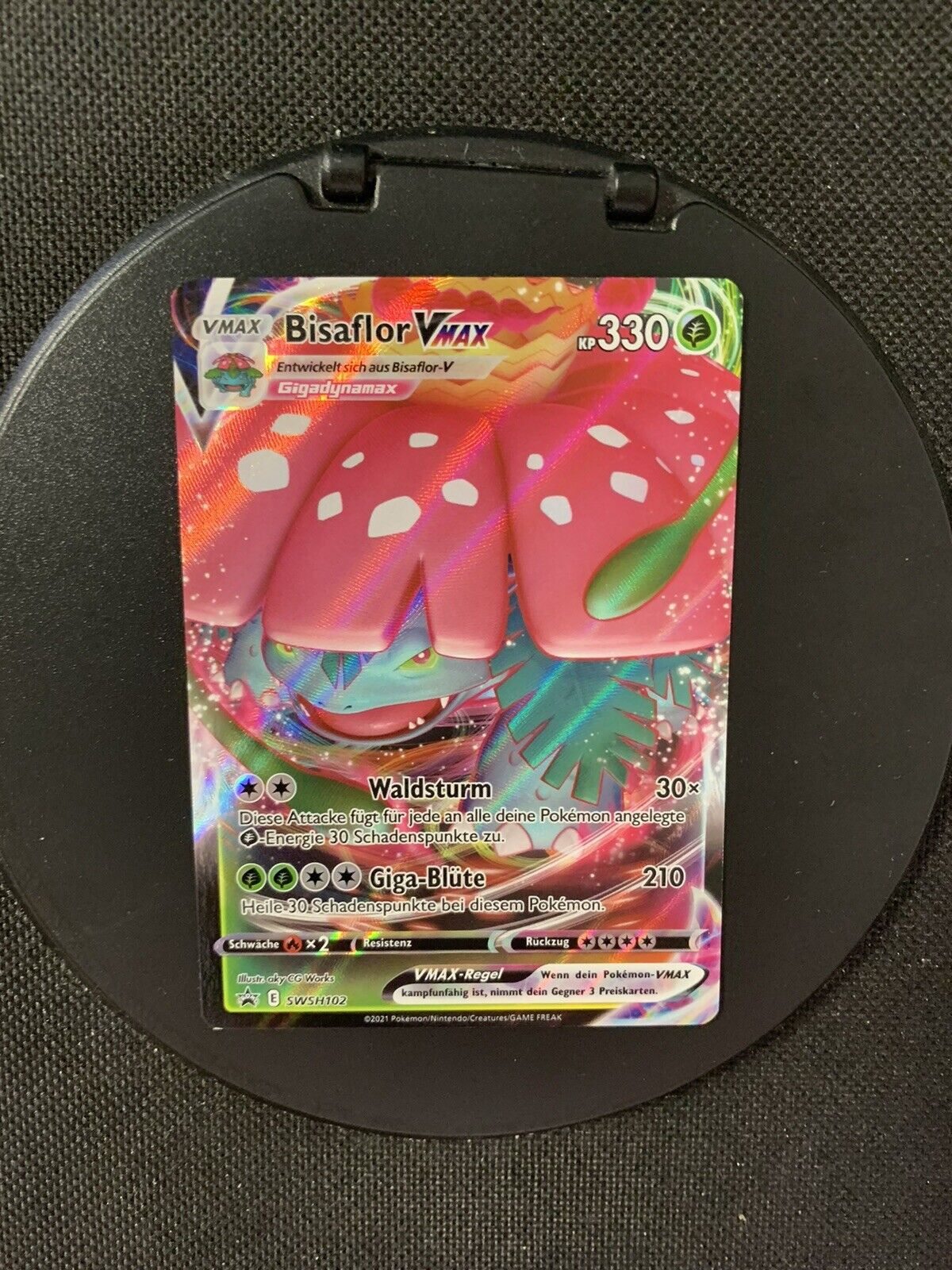 Pokemon Karte Vmax Promo Bisaflor SWSH102 Deutsch