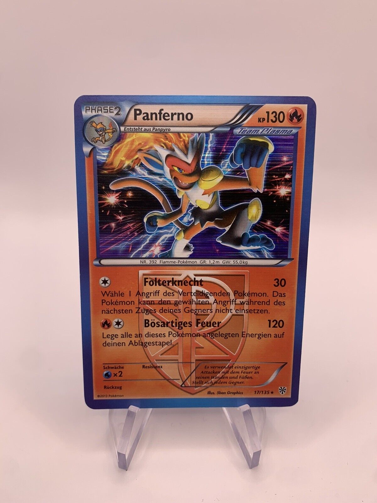 Pokemon Card Holo Panferno 17135 German