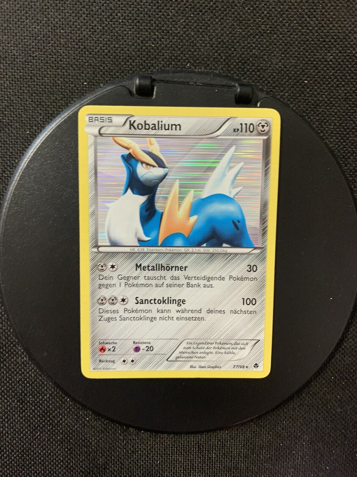 Pokemon Card Holo Cobalium 7798 German