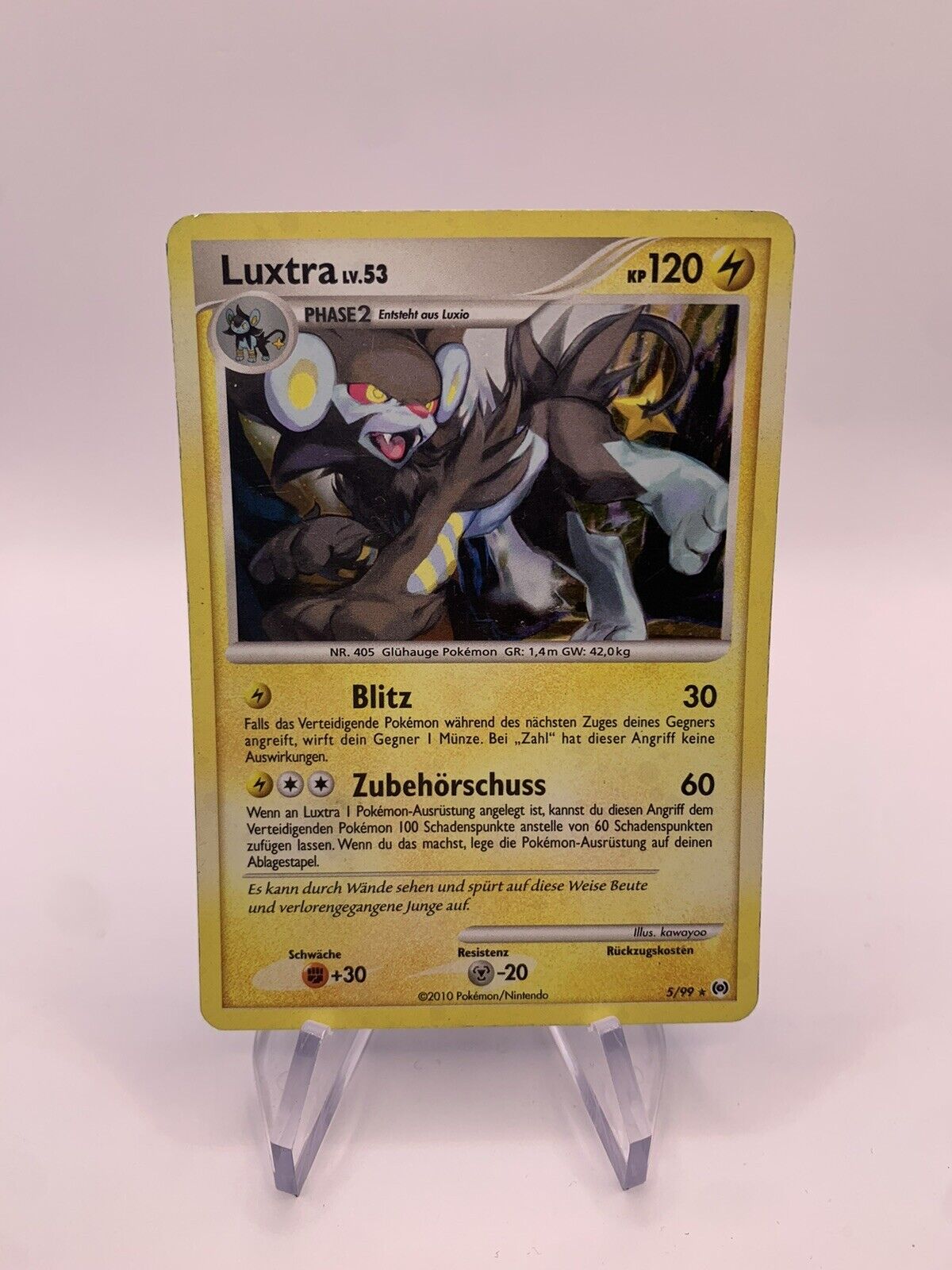 Pokemon Karte Holo Luxtra 599 Holo Deutsch