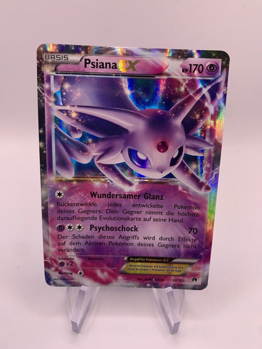 Pokemon Karte EX Psiana 52/122 Deutsch