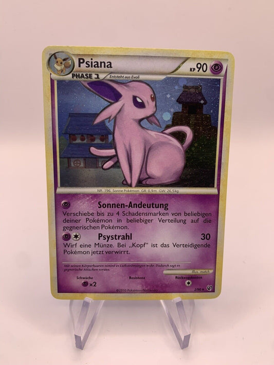 Pokemon Karte Shatter Holo Psiana 2/90 Deutsch