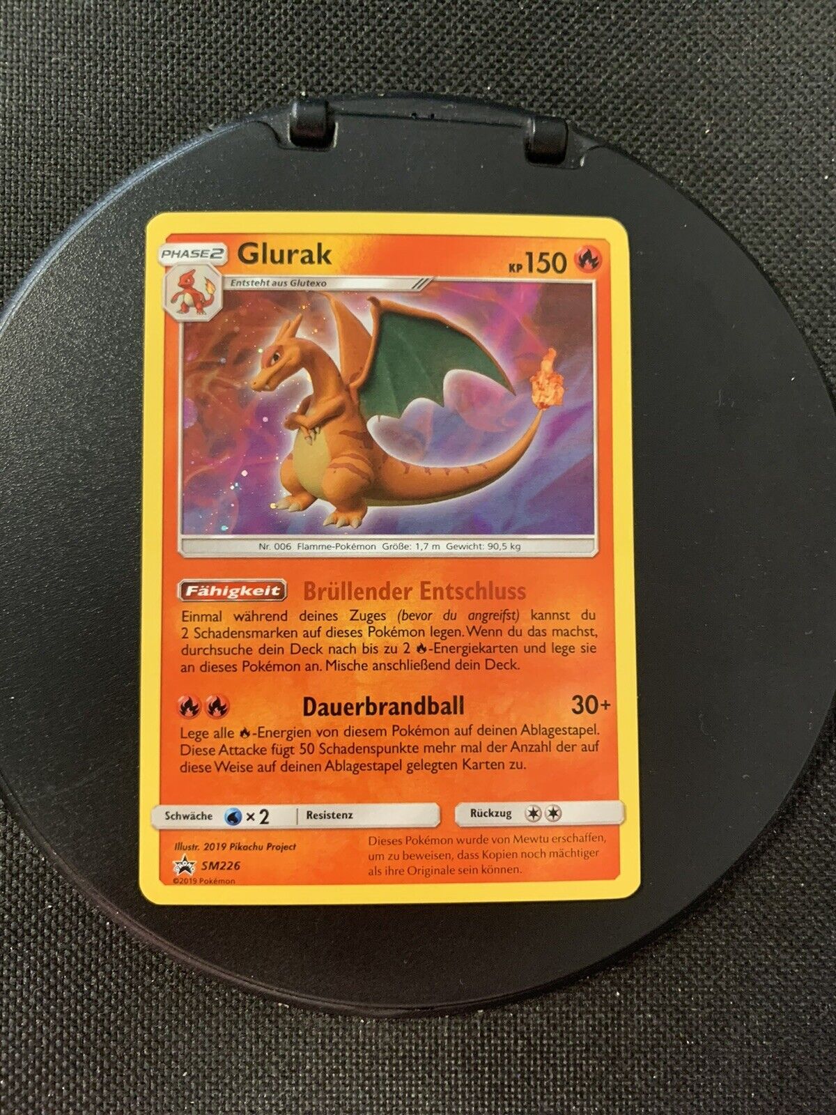 Pokemon Karte Holo Promo Glurak SM226 Deutsch