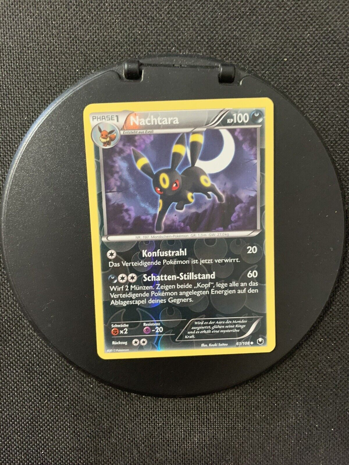 Pokemon Card Reverse Nachtara 61108 German