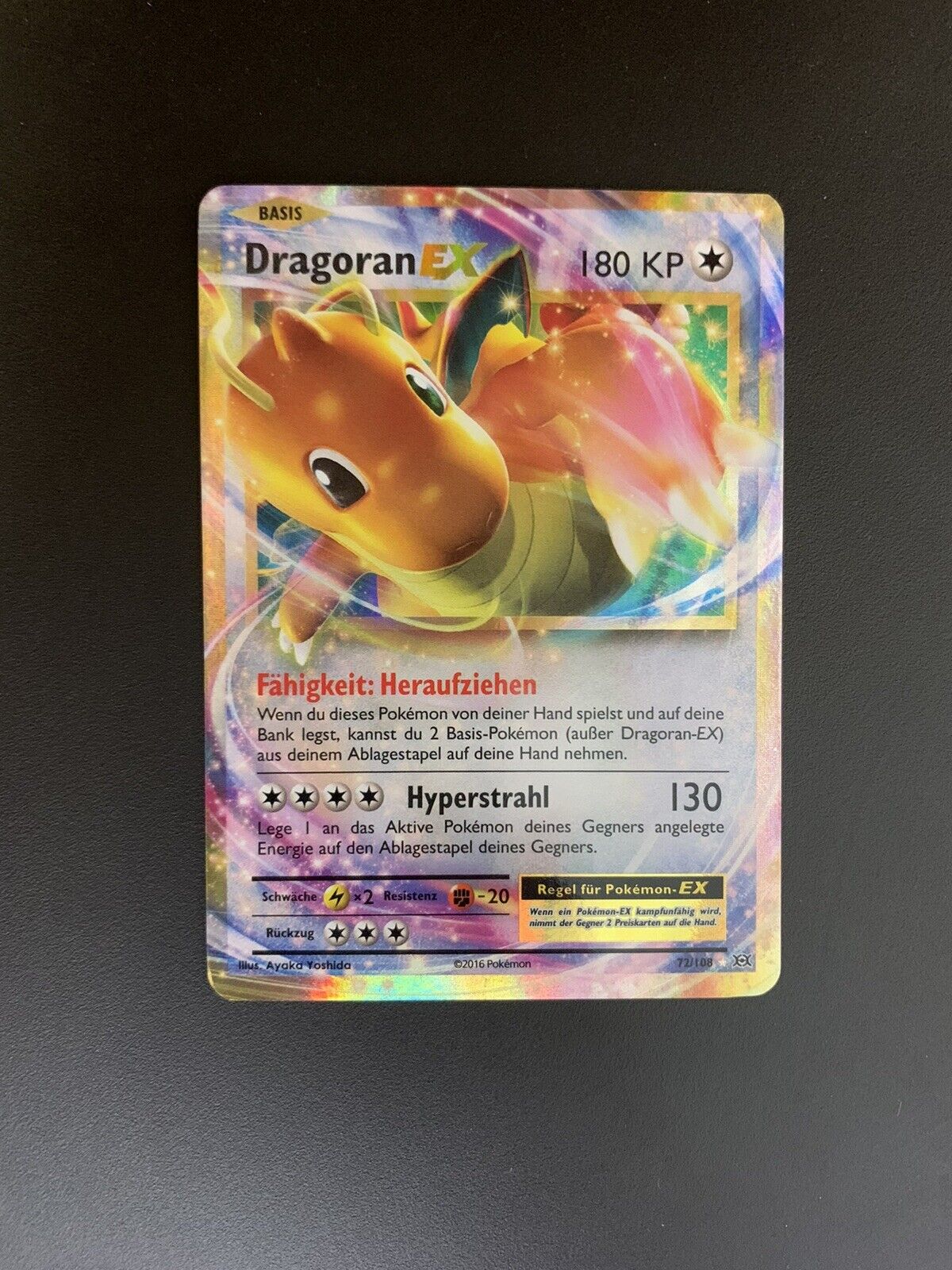 Pokemon Karte Ex Dragoran 72/108 Deutsch