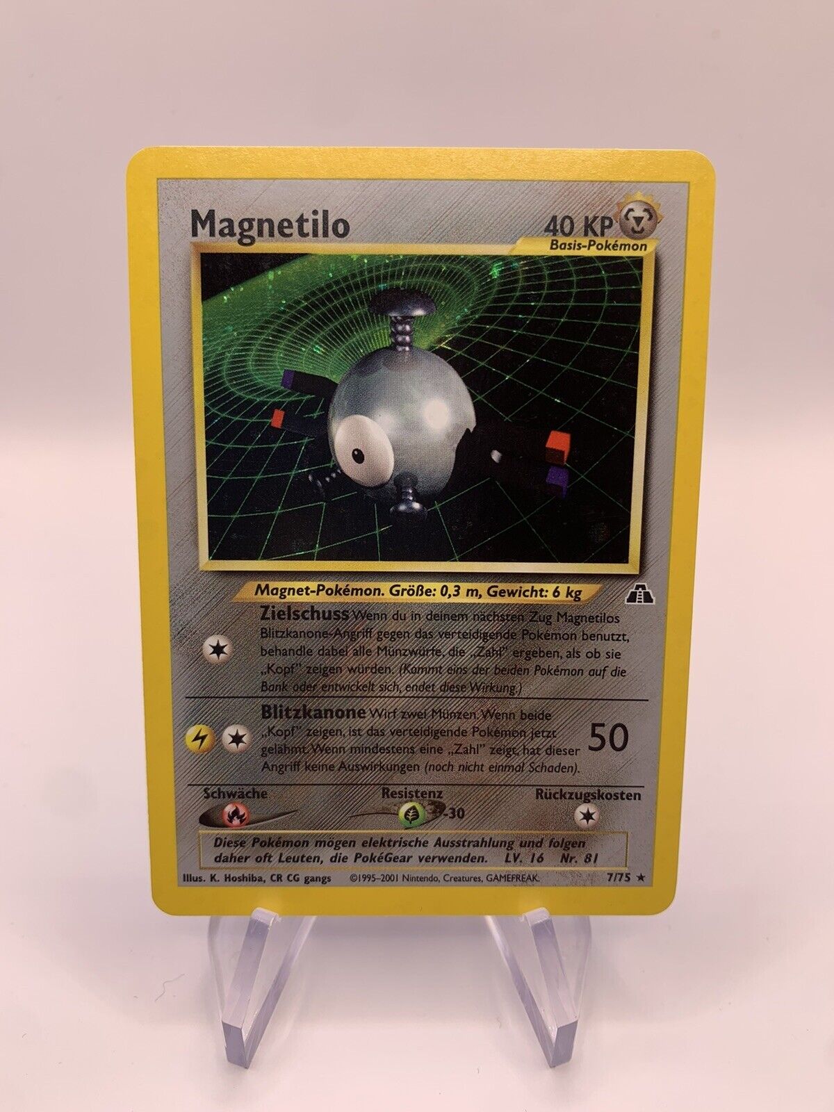 Pokemon Karte Holo Magnitilo 7/75 Deutsch