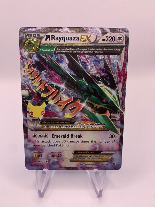 Pokemon Karte EX Rayquaza 76/108 Englisch