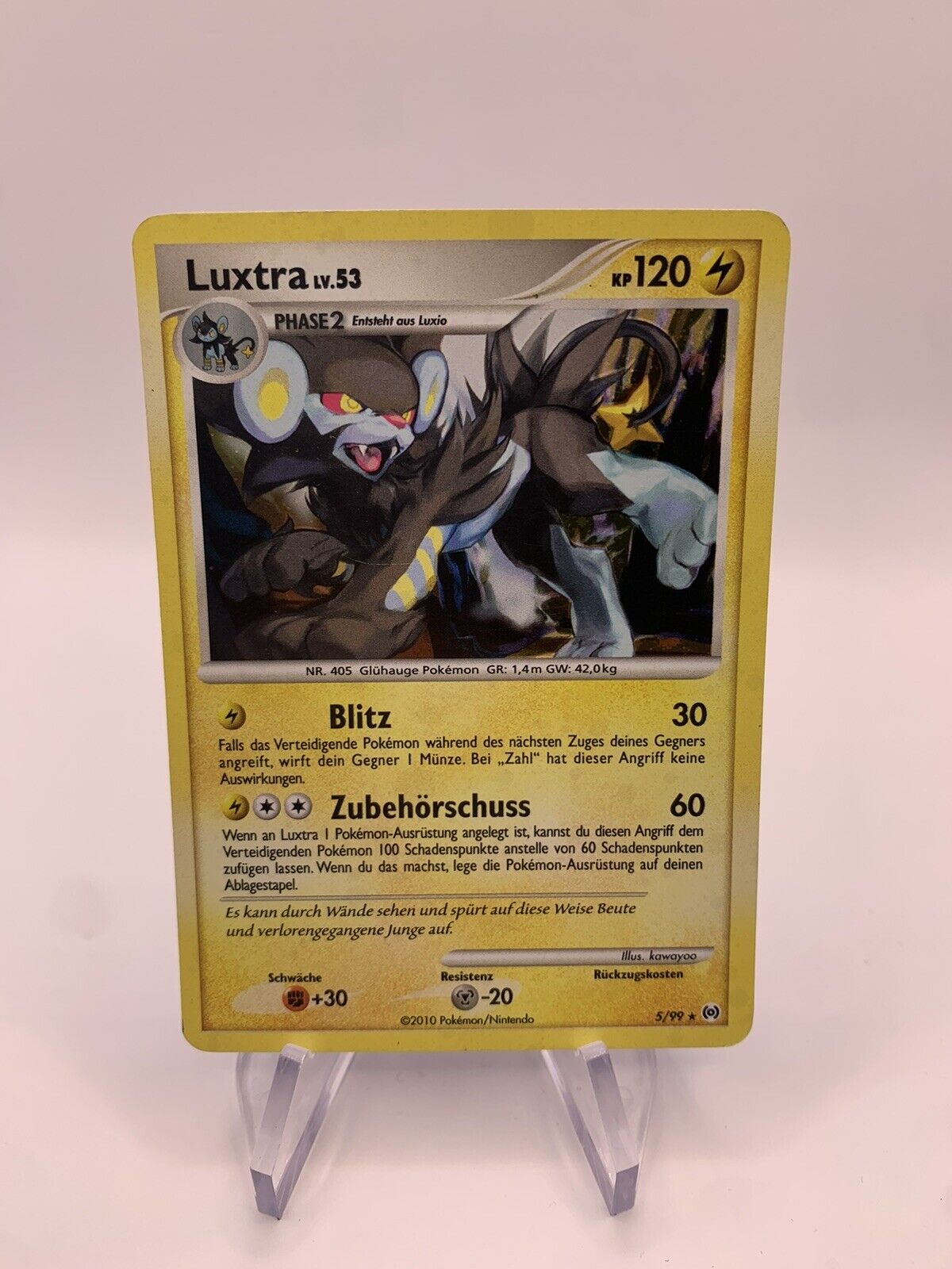 Pokemon Karte Holo Luxtra 599 Holo Deutsch