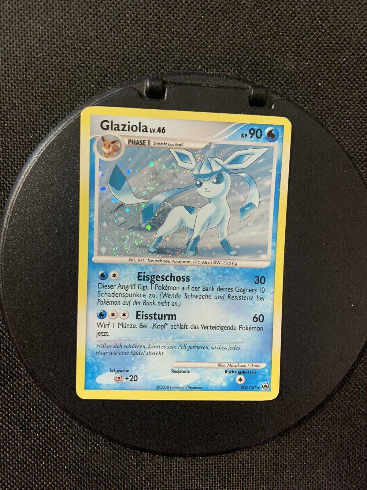 Pokemon Card Holo Glaziola 20100 German