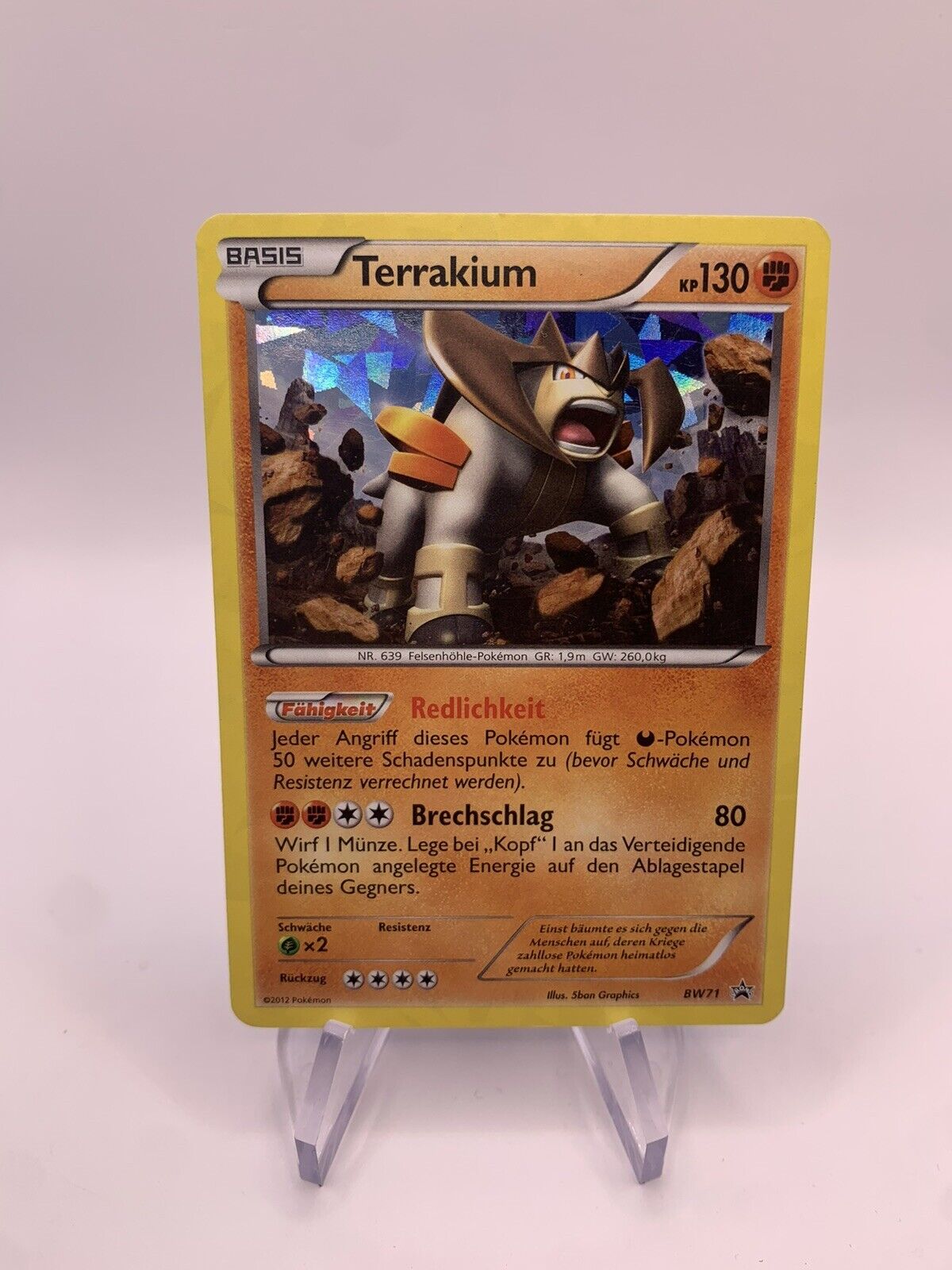 Pokemon Card Holo Terrakium BW71 German