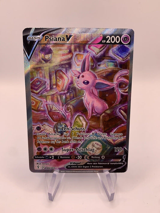 Pokemon Karte V Alt-Art Psiana 180/203 Deutsch