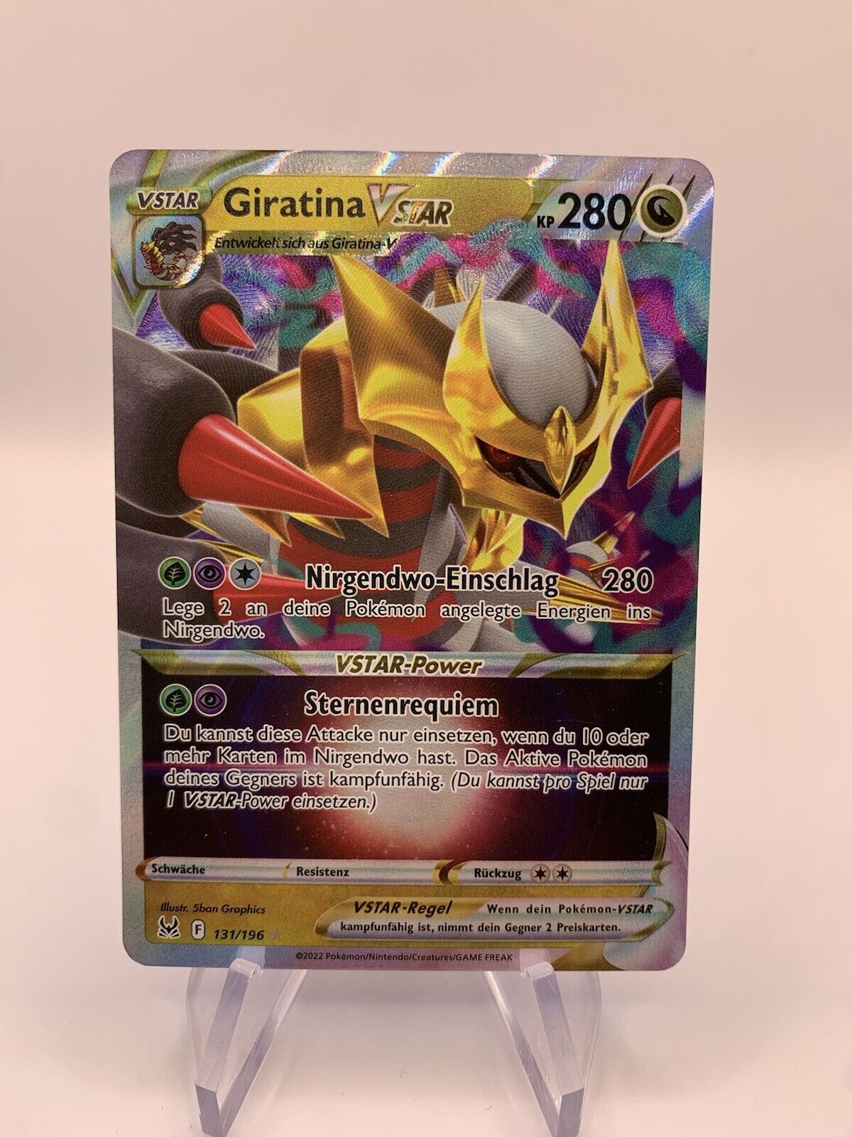 Pokemon Karte Vstar Giratina 131/196 Deutsch