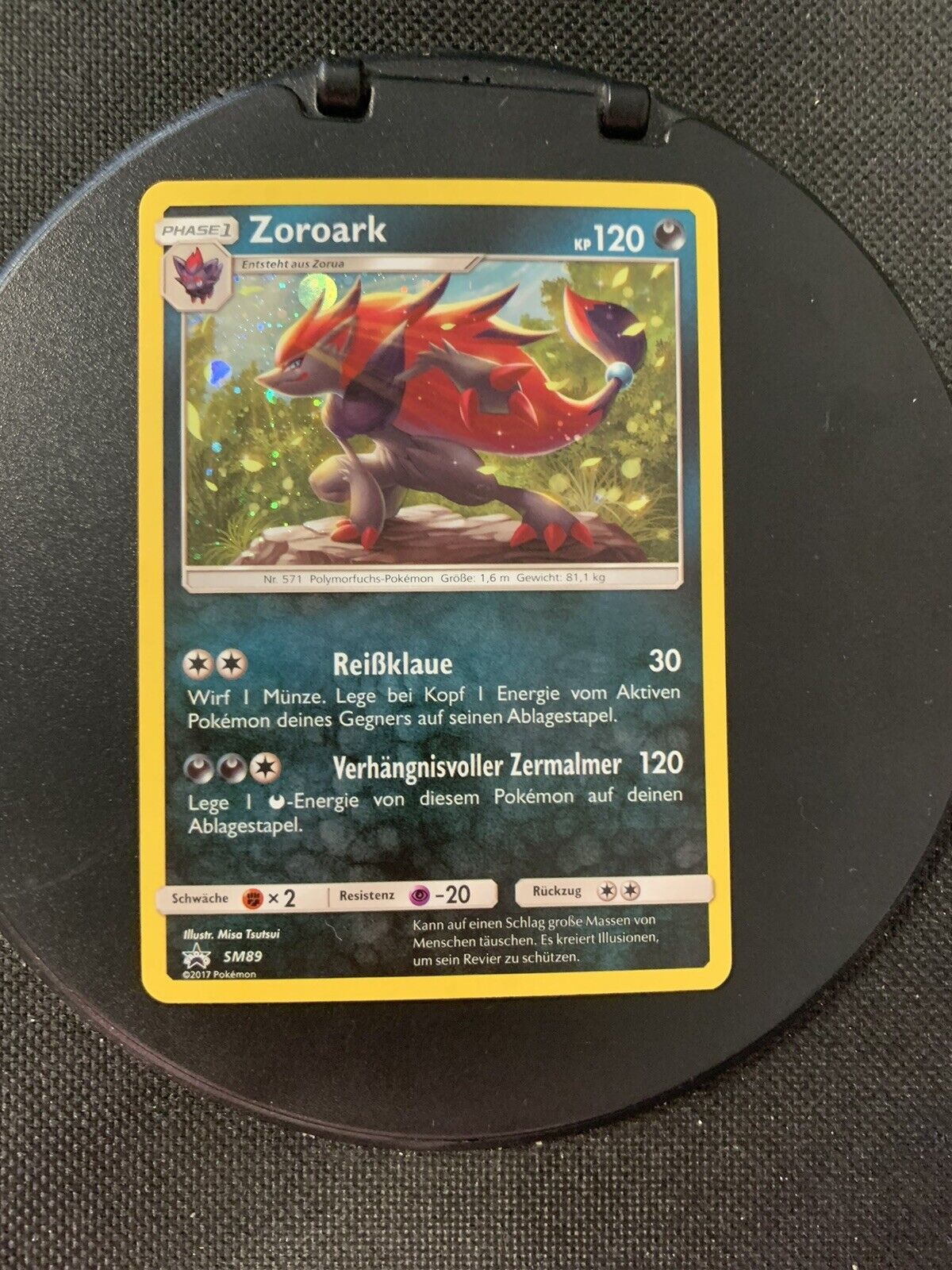 Pokemon Karte Holo Promo Zoroark SM89 Deutsch