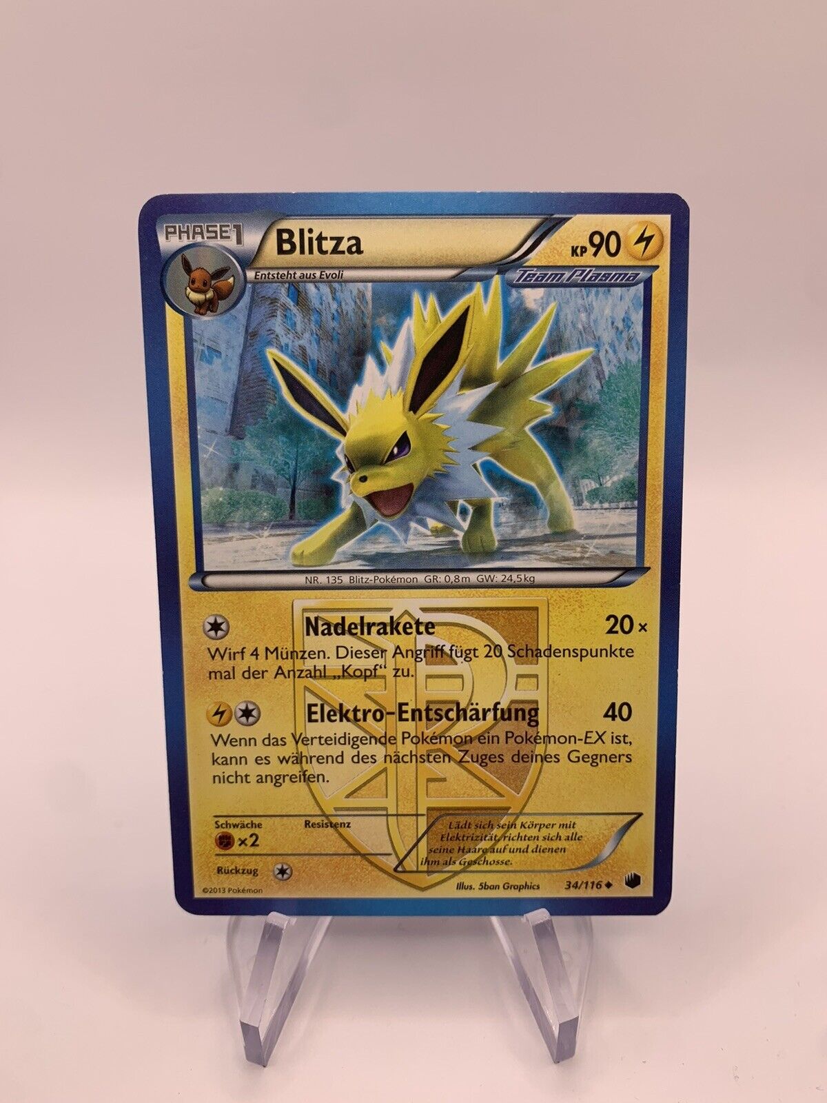 Pokemon Card Rare Blitza 34116 German