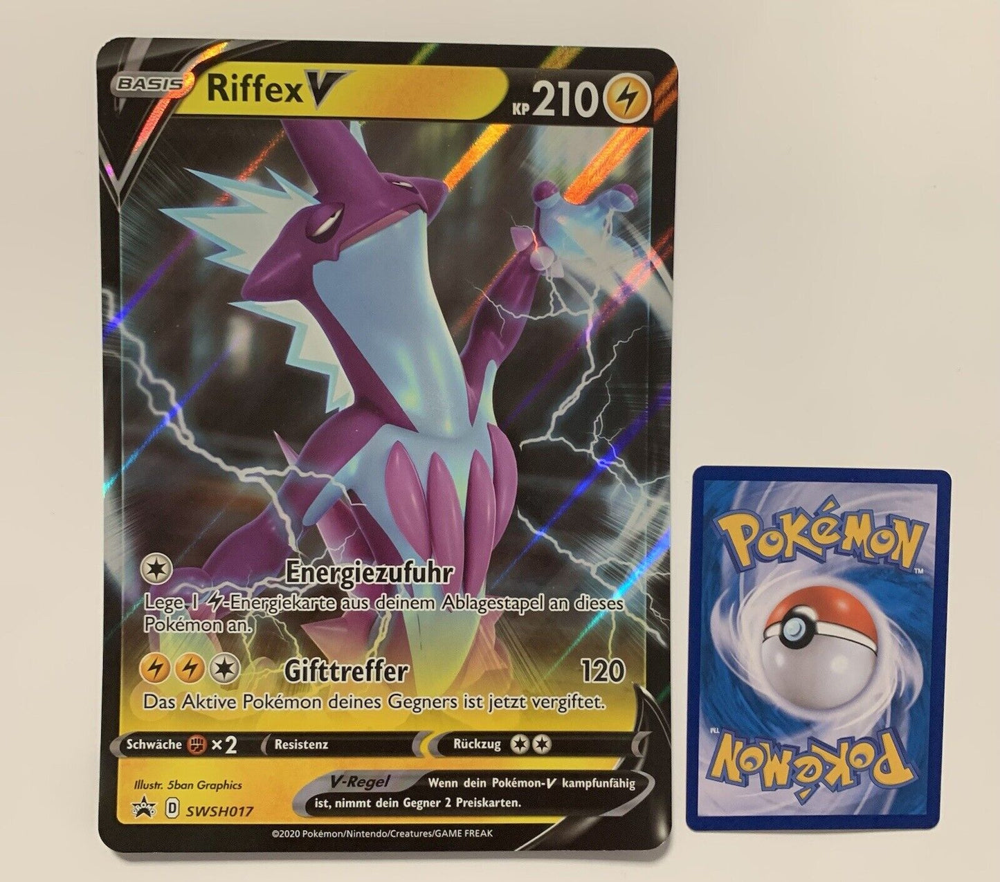 Pokemon Karte V Promo Riffex  SWSH017 Deutsch