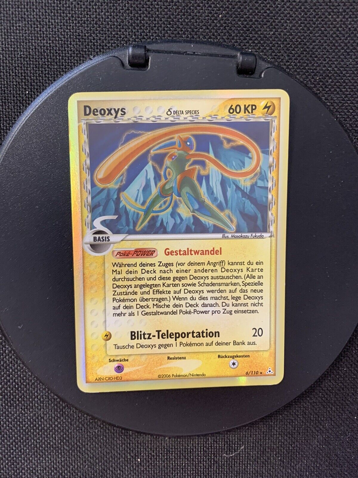 Pokemon Karte Holo Delta Deoxys 6/110 Deutsch