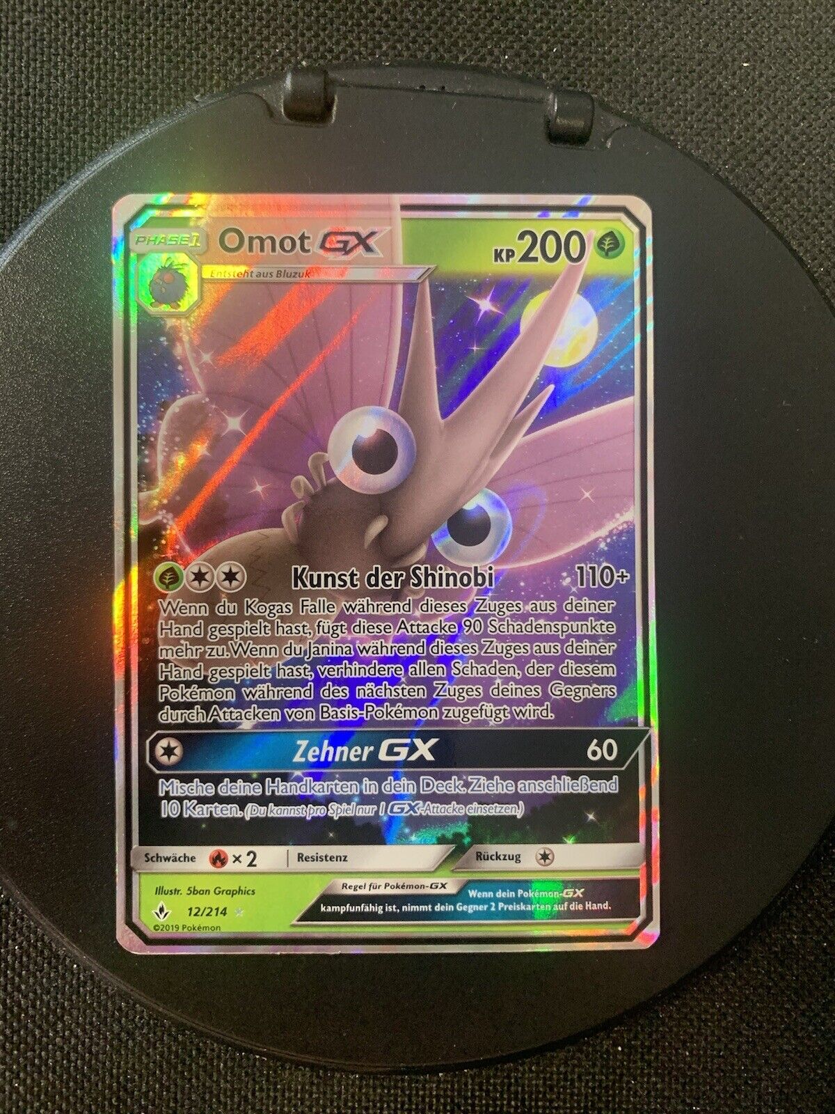 Pokemon Karte GX Omot 12/214 Deutsch