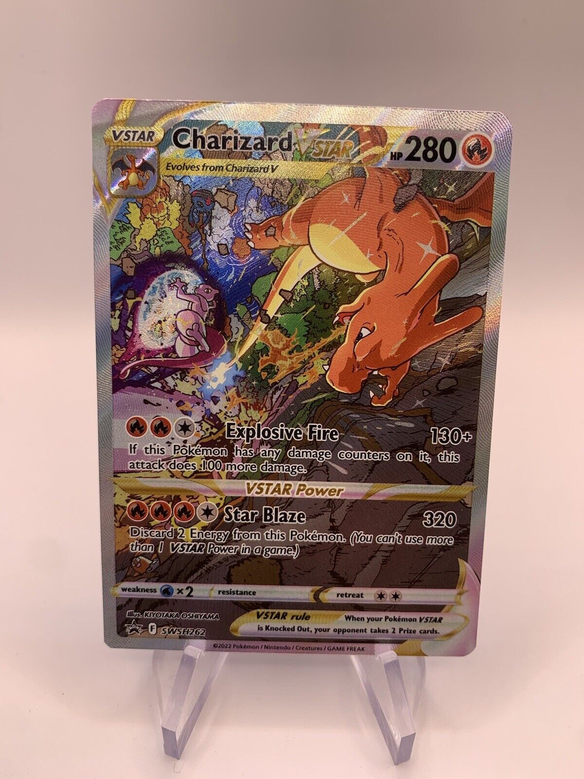 Pokemon Karte Vstar Alt-Art Promo Glurak SWSH262 Englisch