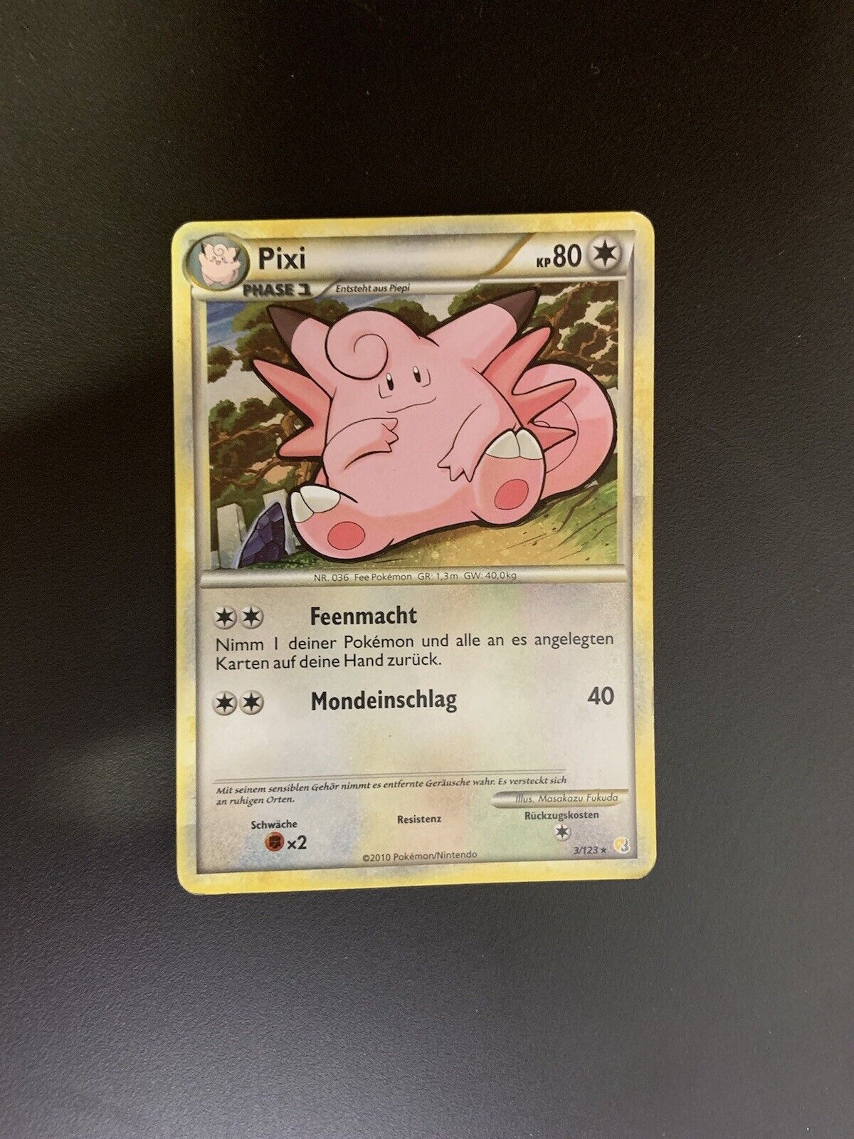 Pokemon Karte Holo Pixi 3/123 Deutsch