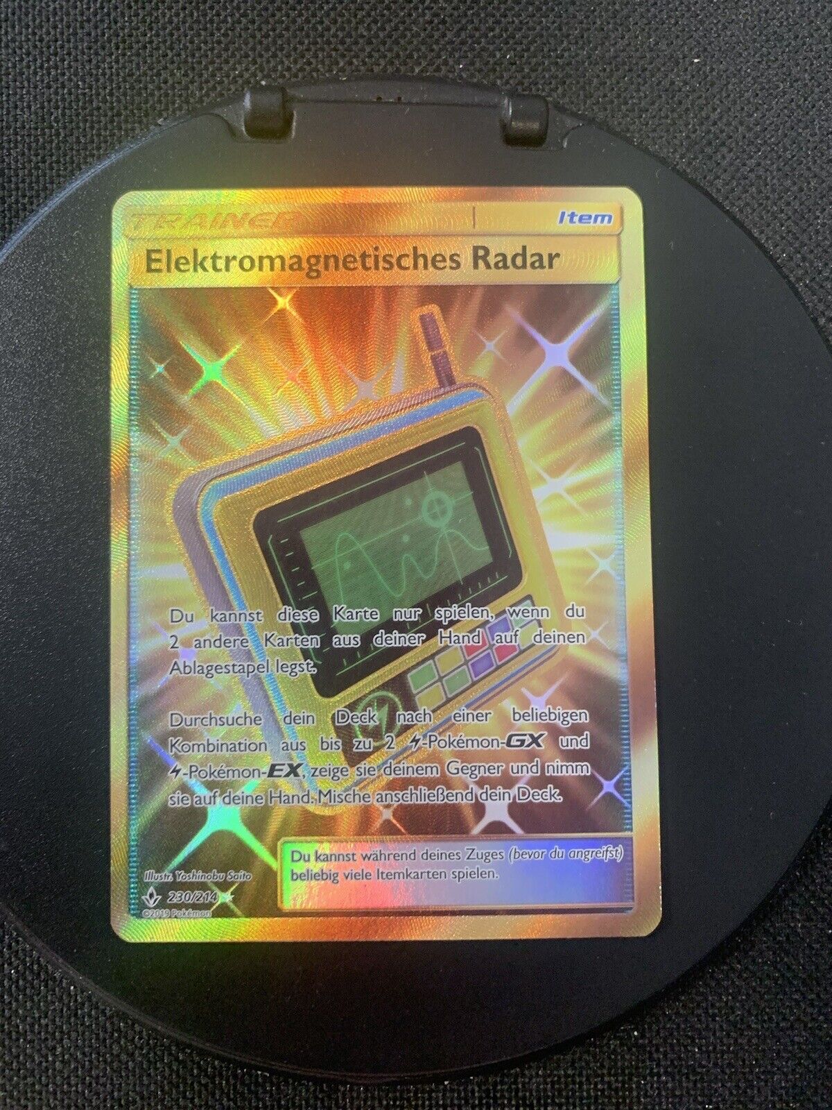 Pokemon Karte Trainer Gold Elektromagnetisches Radar 230/214 Deutsch