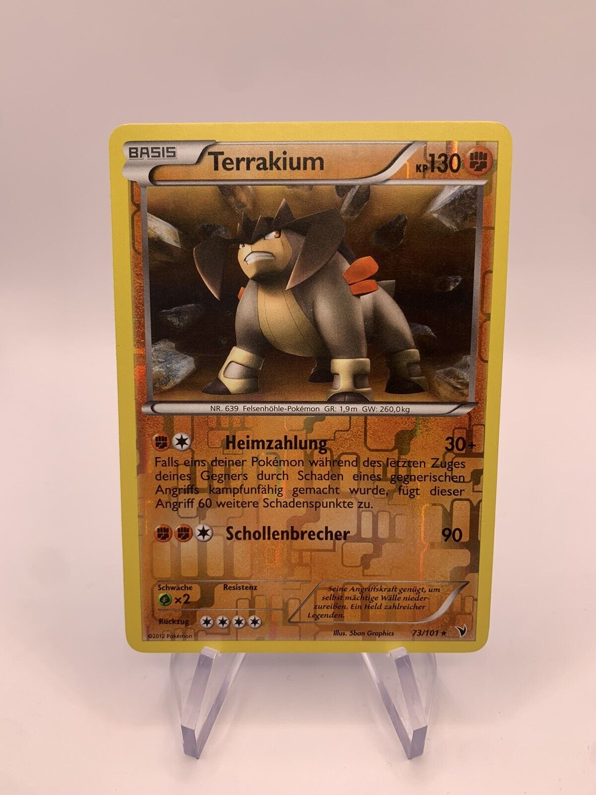 Pokemon Card Reverse Terrakium 73101 German