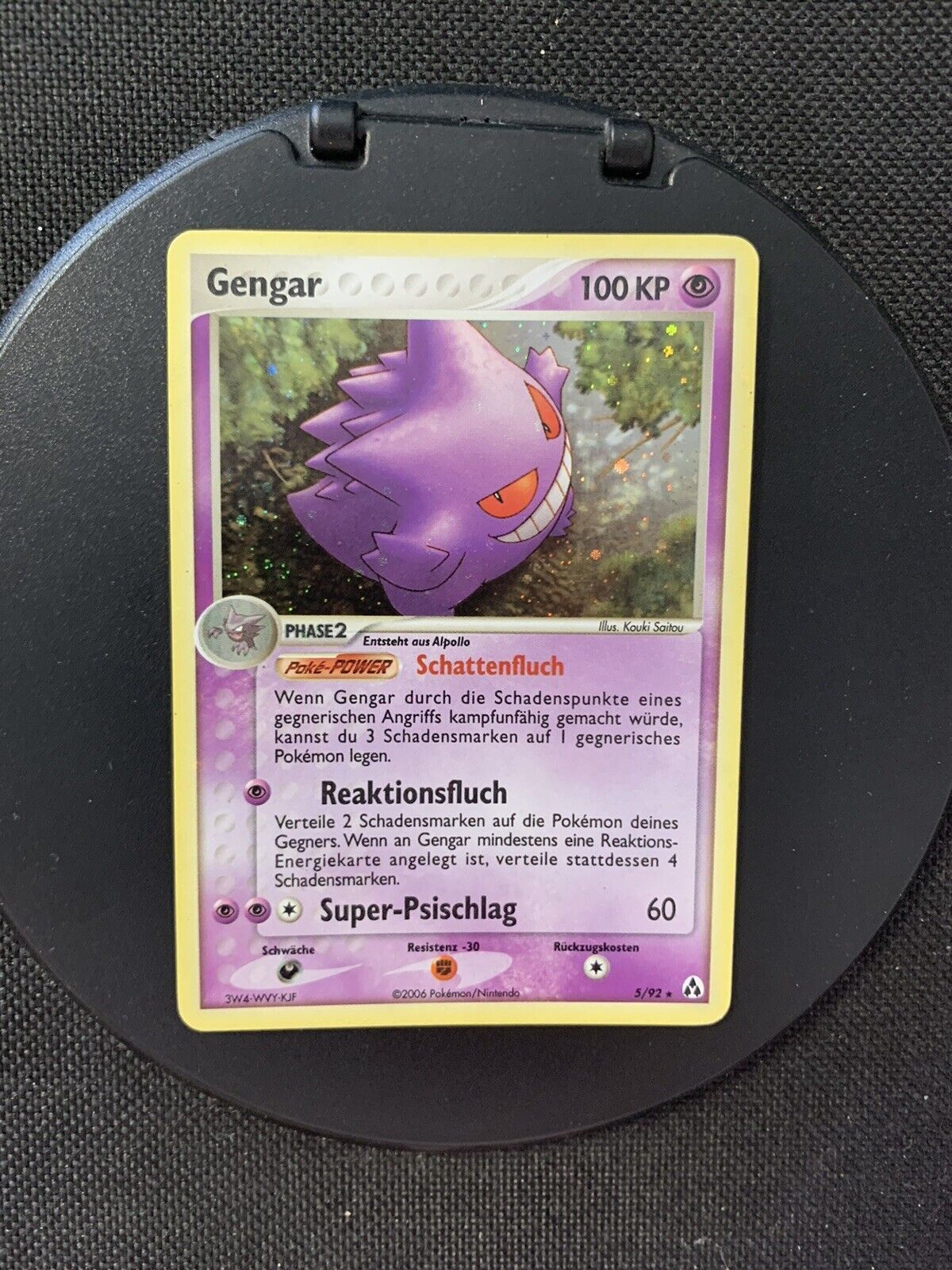 Pokemon Karte Holo Gengar 5/92 Deutsch