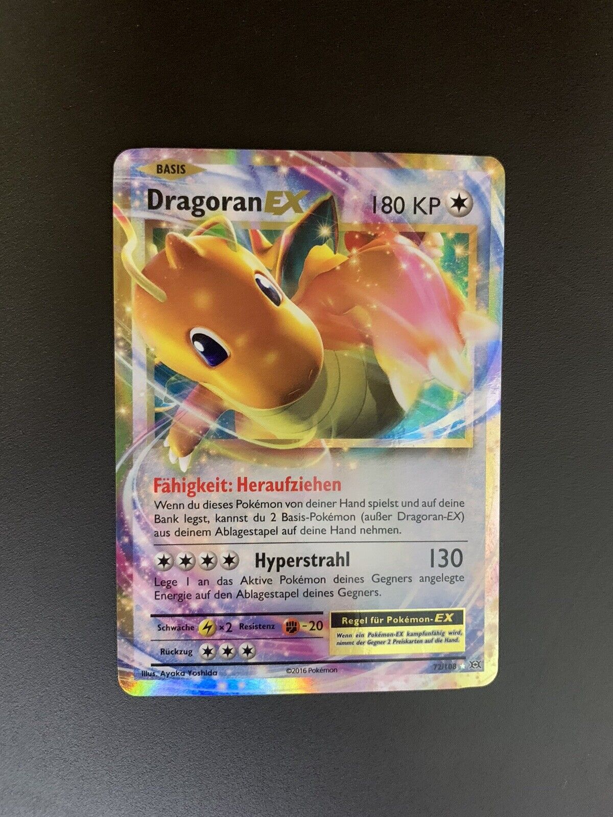 Pokemon Karte Ex Dragoran 72/108 Deutsch