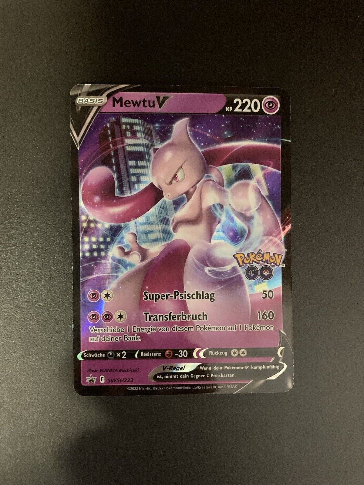 Pokemon Karte V Promo Mewtu SWSH223 Deutsch