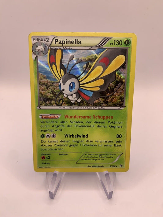 Pokemon Karte Holo Papinella 5/108 Deutsch