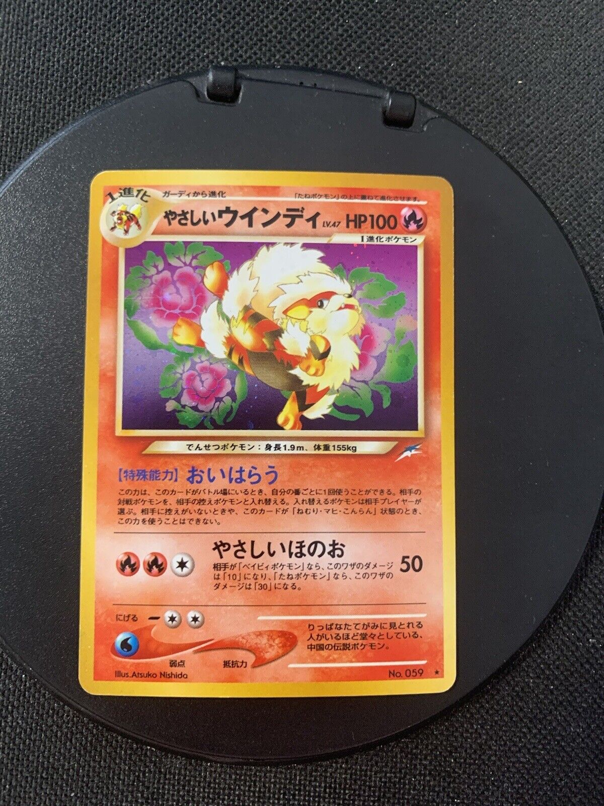 Pokemon Karte Holo Helles Arkani No.59 Japanisch