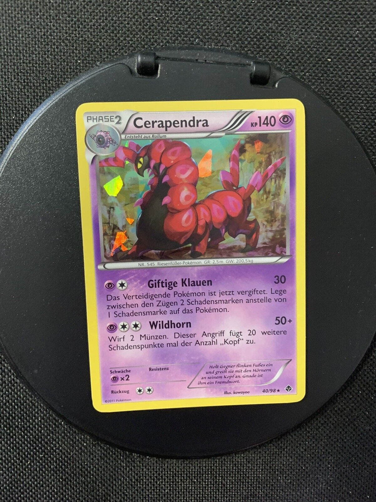 Pokemon Karte Holo Cerapendra 4098 Deutsch