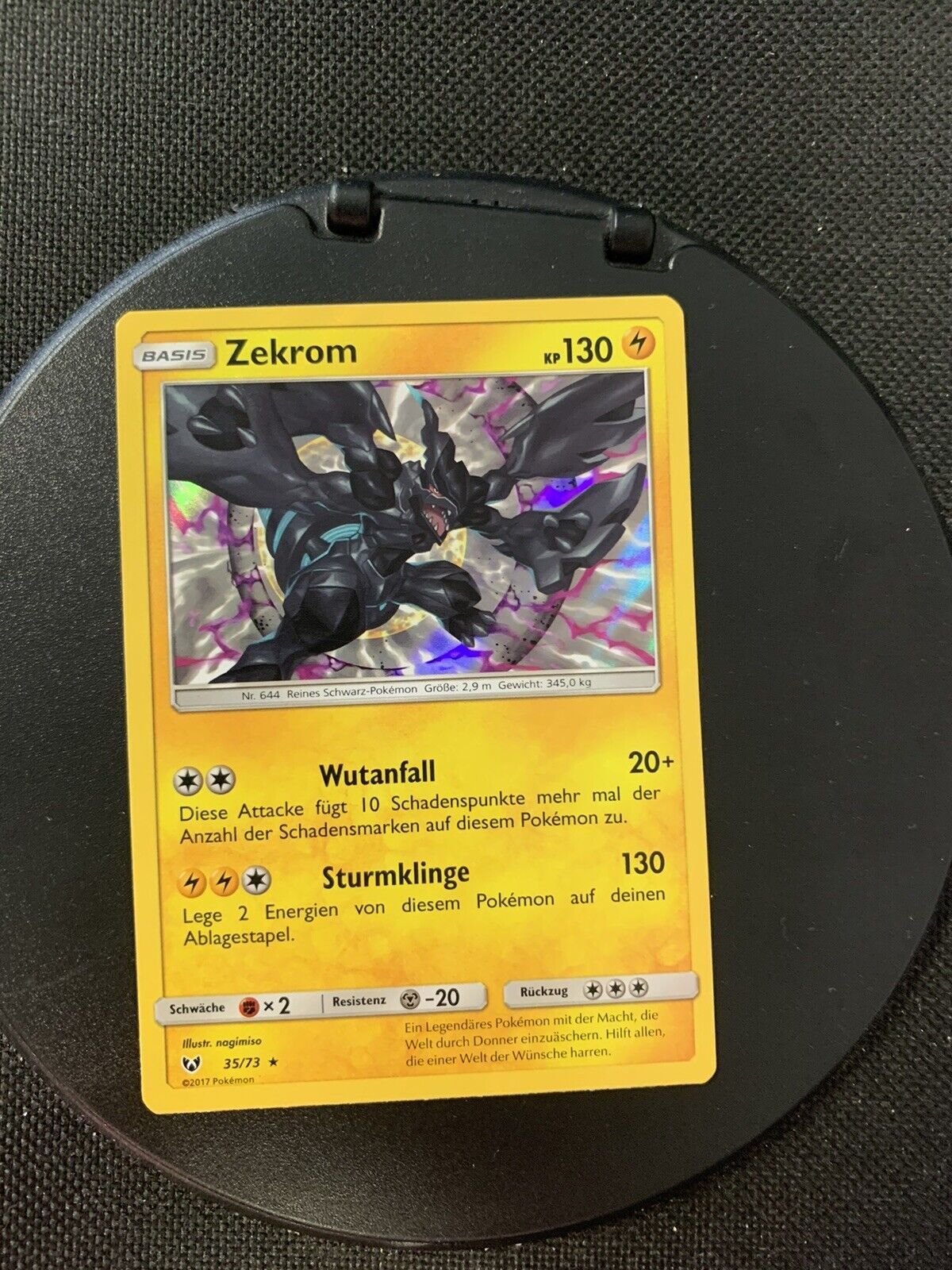 Pokemon Karte Holo Zekrom 35/73 Deutsch